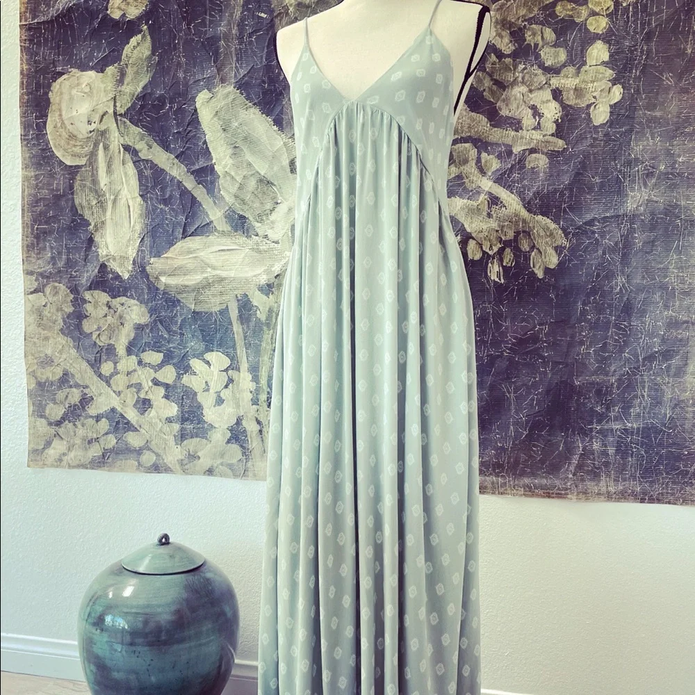 NWT Silky Maxi Festival Boho Beach Summer Dress - Picture 6 of 10